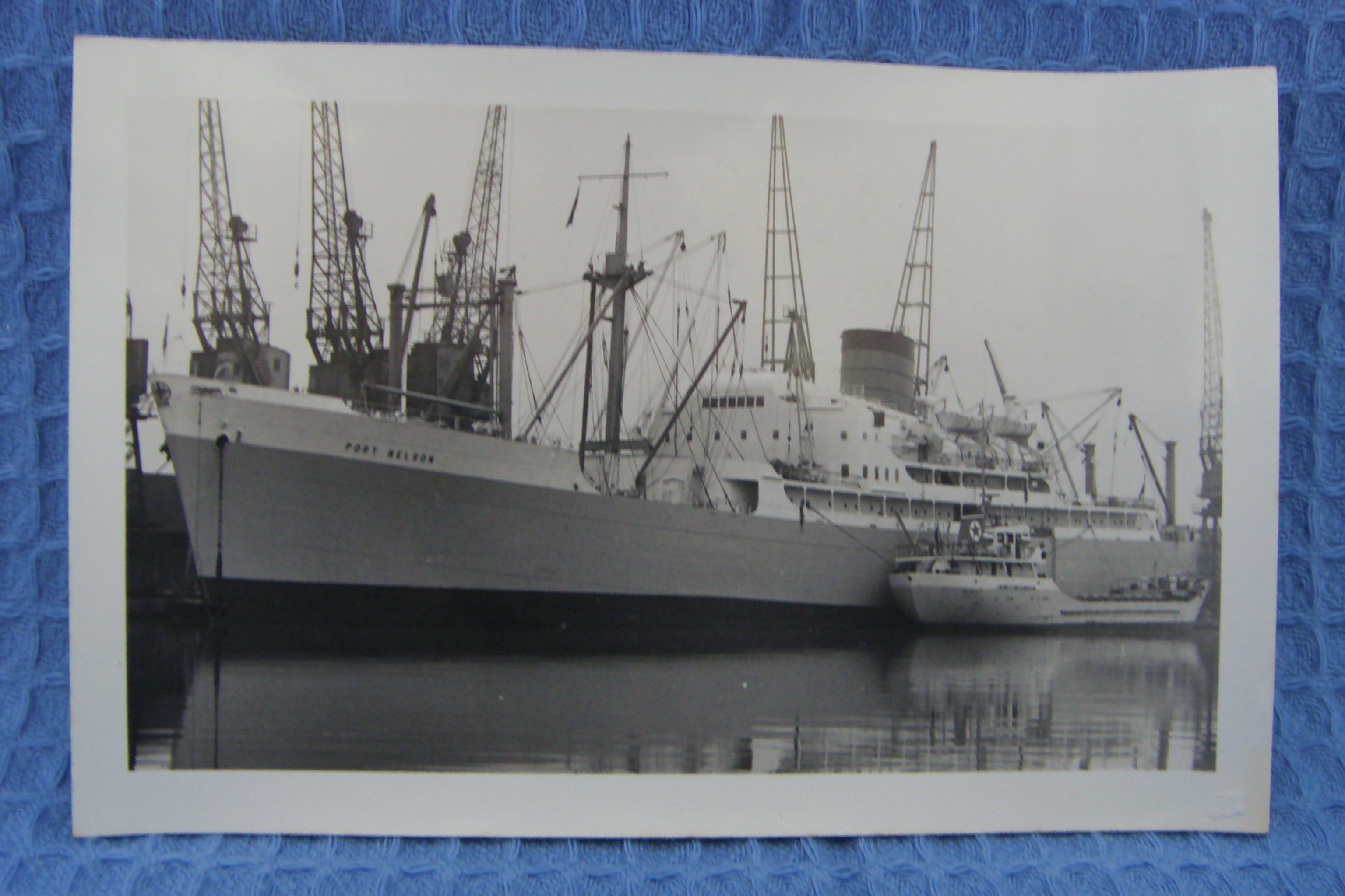 B/W PHOTOGRAPH OF THE PORT LINE VESSEL PORT NELSON